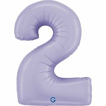 Palloncino in Foil 40" Numero 2 Lilla "Satin Lilac" Numeri 40" Lilla "Satin Lilac"