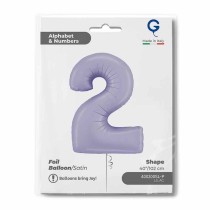Palloncino in Foil 40" Numero 2 Lilla "Satin Lilac" Numeri 40" Lilla "Satin Lilac"