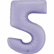 Palloncino in Foil 40" Numero 5 Lilla "Satin Lilac" Numeri 40" Lilla "Satin Lilac"