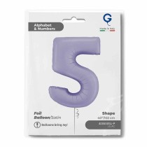 Palloncino in Foil 40" Numero 5 Lilla "Satin Lilac" Numeri 40" Lilla "Satin Lilac"
