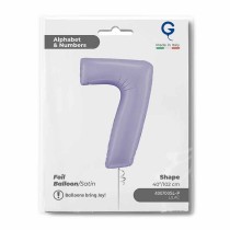 Palloncino in Foil 40" Numero 7 Lilla "Satin Lilac" Numeri 40" Lilla "Satin Lilac"
