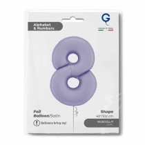 Palloncino in Foil 40" Numero 8 Lilla "Satin Lilac" Numeri 40" Lilla "Satin Lilac"