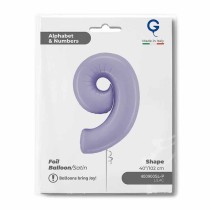 Palloncino in Foil 40" Numero 9 Lilla "Satin Lilac" Numeri 40" Lilla "Satin Lilac"