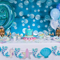Festone Sirena e Animali Marini "Mermaid" 4mt Addobbi e Accessori Mare
