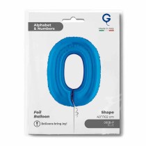 Palloncino in Foil 40" Numero 0 Blu "Blue" Numeri 40" Blu "Blue Royal"