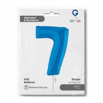 Palloncino in Foil 40" Numero 7 Blu "Blue" Numeri 40" Blu "Blue Royal"