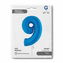 Palloncino in Foil 40" Numero 9 Blu "Blue" Numeri 40" Blu "Blue Royal"