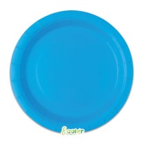 Piatto di Carta 18cm Ecolor Turchese 25pz Turchese "Turquoise"
