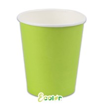 Bicchiere di Carta 250ml Ecolor Verde Lime 25pz Verde Lime "Lime Green"