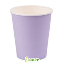 Bicchiere di Carta 250ml Ecolor Lilla 25pz Lilla "Lilac"