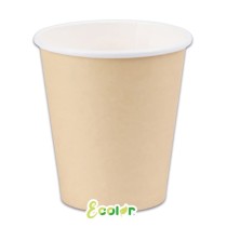Bicchiere di Carta 250ml Ecolor Latte, Crema 25pz Avorio "Ivory"