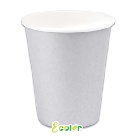 Bicchiere di Carta 250ml Ecolor Argento 25pz Grigio "Grey"