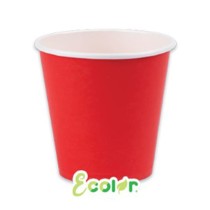 Bicchiere di Carta 80ml Ecolor Rosso 25pz Corallo "Coral"