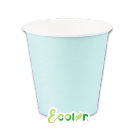 Bicchiere di Carta 80ml Ecolor Verde Acqua Marina 25pz Acqua Marina "Tiffany"