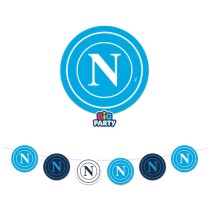 Festone decorativo sagomato con Logo del SSC Napoli 3mt Napoli