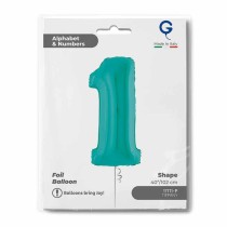 Palloncino in Foil 40" Numero 1 Tiffany Numeri 40" Tiffany