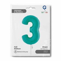 Palloncino in Foil 40" Numero 3 Tiffany Numeri 40" Tiffany