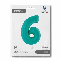 Palloncino in Foil 40" Numero 6 Tiffany Numeri 40" Tiffany