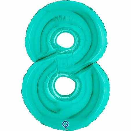 Palloncino in Foil 40" Numero 8 Tiffany Numeri 40" Tiffany