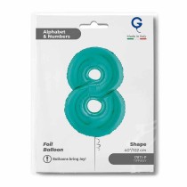 Palloncino in Foil 40" Numero 8 Tiffany Numeri 40" Tiffany