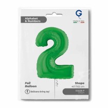 Palloncino in Foil 40" Numero 2 Verde "Green" Numeri 40" Verde "Green"