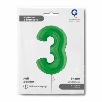 Palloncino in Foil 40" Numero 3 Verde "Green" Numeri 40" Verde "Green"