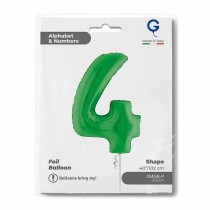 Palloncino in Foil 40" Numero 4 Verde "Green" Numeri 40" Verde "Green"