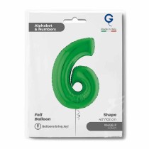 Palloncino in Foil 40" Numero 6 Verde "Green" Numeri 40" Verde "Green"
