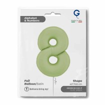 Palloncino in Foil 40" Numero 8 Verde Oliva "Satin Olive" Numeri 40" Verde Oliva "Satin Olive Green"