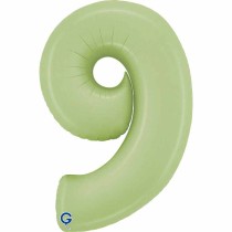 Palloncino in Foil 40" Numero 9 Verde Oliva "Satin Olive" Numeri 40" Verde Oliva "Satin Olive Green"