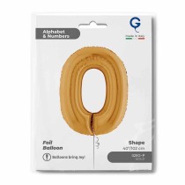 Palloncino in Foil 40" Numero 0 Oro "Gold" Numeri 40" Oro "Gold"