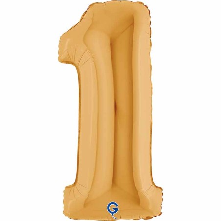 Palloncino in Foil 40" Numero 1 Oro "Gold" Numeri 40" Oro "Gold"