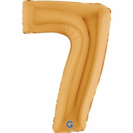 Palloncino in Foil 40" Numero 7 Oro "Gold" Numeri 40" Oro "Gold"