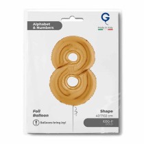 Palloncino in Foil 40" Numero 8 Oro "Gold" Numeri 40" Oro "Gold"