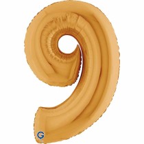Palloncino in Foil 40" Numero 9 Oro "Gold" Numeri 40" Oro "Gold"