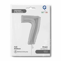 Palloncino in Foil 40" Numero 7 Argento "Silver" Numeri 40" Argento "Silver"