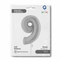 Palloncino in Foil 40" Numero 9 Argento "Silver" Numeri 40" Argento "Silver"
