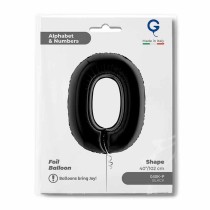 Palloncino in Foil 40" Numero 0 Nero "Black" Numeri 40" Nero "Black"