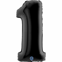 Palloncino in Foil 40" Numero 1 Nero "Black" Numeri 40" Nero "Black"