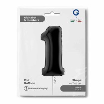 Palloncino in Foil 40" Numero 1 Nero "Black" Numeri 40" Nero "Black"