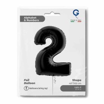 Palloncino in Foil 40" Numero 2 Nero "Black" Numeri 40" Nero "Black"