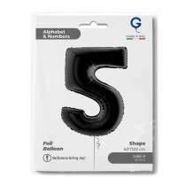 Palloncino in Foil 40" Numero 5 Nero "Black" Numeri 40" Nero "Black"