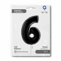 Palloncino in Foil 40" Numero 6 Nero "Black" Numeri 40" Nero "Black"