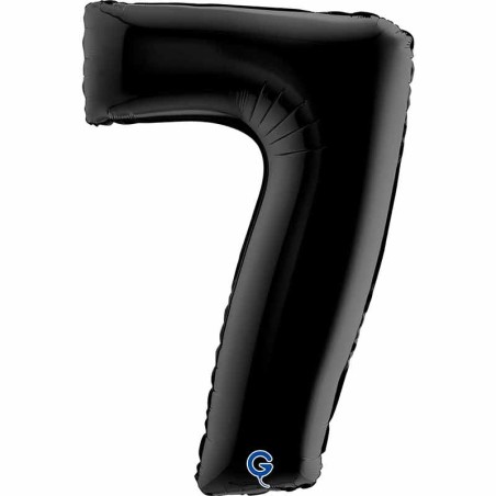 Palloncino in Foil 40" Numero 7 Nero "Black" Numeri 40" Nero "Black"