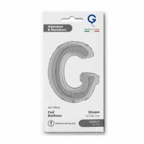 Palloncino in Foil 14" Lettera G Argento "Silver" Lettere 14" Argento "Silver"
