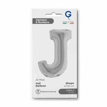 Palloncino in Foil 14" Lettera J Argento "Silver" Lettere 14" Argento "Silver"