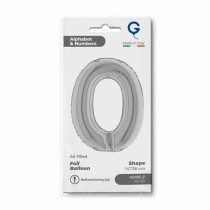 Palloncino in Foil 14" Lettera O Argento "Silver" Lettere 14" Argento "Silver"
