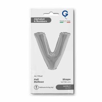Palloncino in Foil 14" Lettera V Argento "Silver" Lettere 14" Argento "Silver"