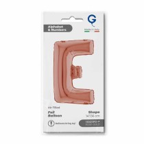 Palloncino in Foil 14" Lettera "E" Rose Gold Lettere 14" Rose Gold