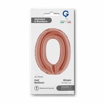 Palloncino in Foil 14" Lettera "O" Rose Gold Lettere 14" Rose Gold